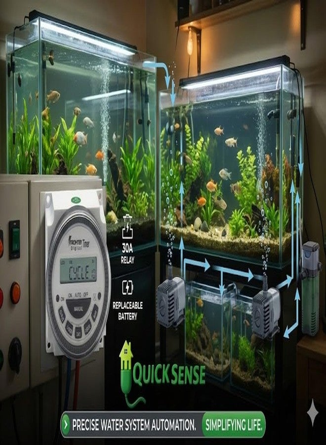 Quick Sense QS-619 Digital Timer Switch | 5-Pin Panel Mount | Programmable Auto On-Off | Universal 12-240V DC/AC | 16 Programmable ON/Off - Image 4